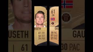 Gauseth the funny face player FIFA evolution (FIFA 16, FIFA 20-22) #shorts