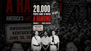 20,000 People Came to Watch a Hanging