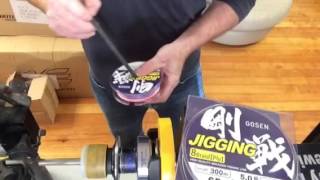 Spooling a spinning reel with braid fishing line