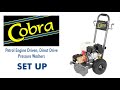 Setting up the Cobra Honda Driven Pressure Washer with Interpump pump by Dual Pumps