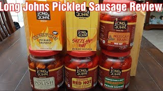 (No Slots, Food Video)  Long Johns Pickled Sausage Review