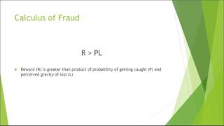 Why Do People Commit Fraud?