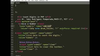 Count Digits in PHP