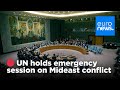 🔴 LIVE - UN Security Council emergency meeting on Middle East crisis | euronews 🇬🇧