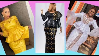 30 chics modèles tendances taille basse en bazin. Inspiration mode africaine