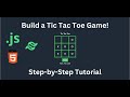 Build a Tic Tac Toe Game with JavaScript and Tailwind CSS | Step-by-Step Tutorial