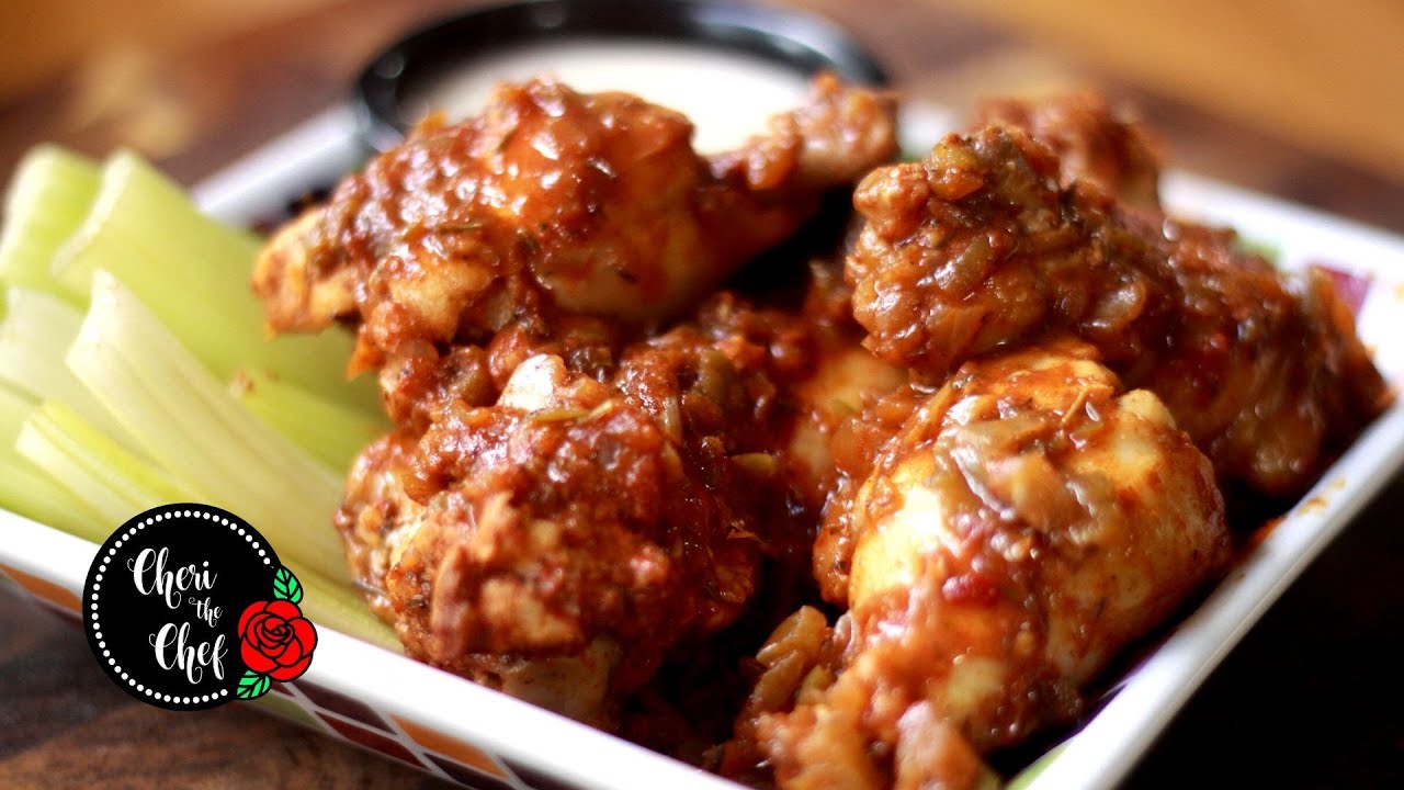 Sweet And Spicy Chicken Wings 🍗 Easy Slow Cooker Recipe - YouTube