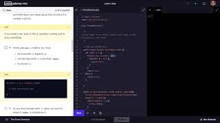 Learn Java - 6.3 Java Loops PrimeDirective Exercise | Codecademy Walkthrough