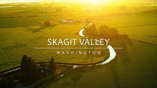 Views of Skagit Valley by drone