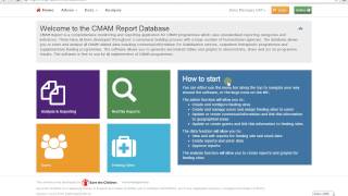 CMAM Report - Login, reset password, forgotten password