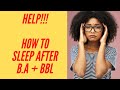 Help! How to sleep with a B.A. + BBL