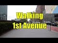 ⁴ᴷ Walking Tour of Manhattan, NYC - 1st Avenue from 59th Street to Houston Street (GPS Overlay)