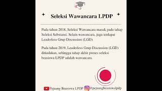 Gambaran Umum Seleksi Wawancara LPDP