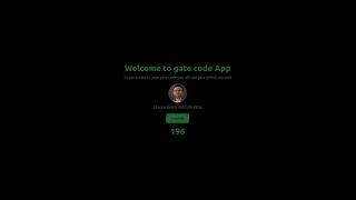 GitHub OAuth with NextJS and NodeJS for Gate Code App