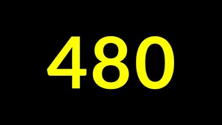 480 Seconds Countdown Timer With Sound Effect