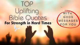 10 Most uplifting Bible Quotes for Strength in Hard Times #biblequotes #motivation #motivational