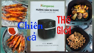 Hướng dẫn sử dụng nồi chiên không dầu Kangaroo KG 6AF1, nồi chiên không dầu kg 6af1