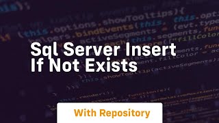 sql server insert if not exists