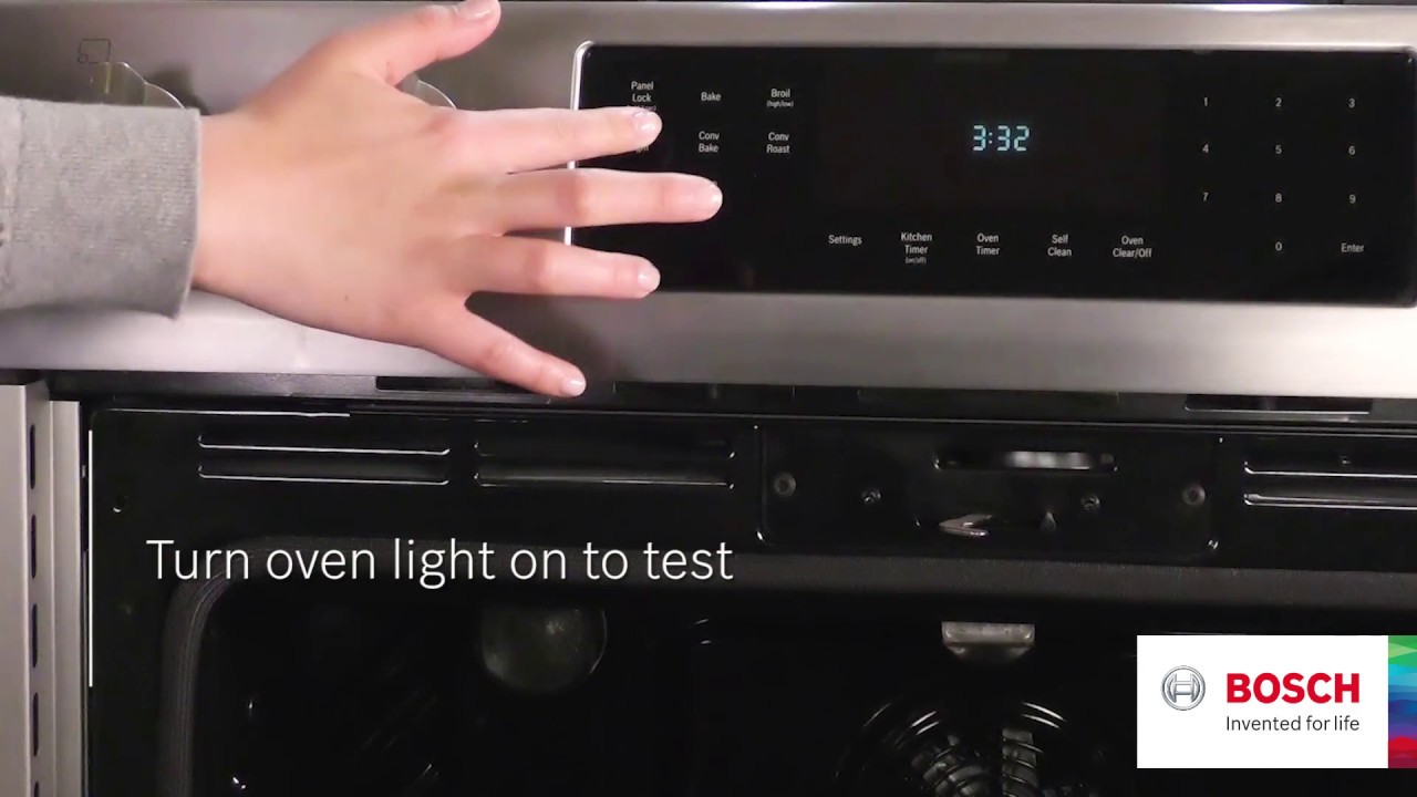 How To Change Your Bosch Oven Bulbs - YouTube