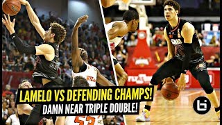 LaMelo Ball vs 6x NBL Defensive Player Of Year & Defending CHAMPS! Damn Near TRIPLE DOUBLE!!