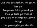 blondie one way or another lyrics