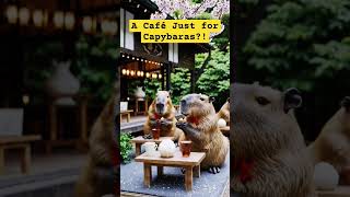 Capybara Café – The Most Relaxing Hangout Spot! #cute #capybara #chill #shortvideo #peace