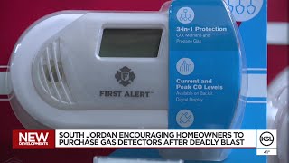 South Jordan encouraging homeowners to purchase gas detectors after deadly blast