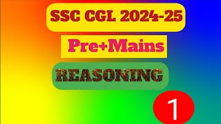 SSC CGL Mains PYQ'S SOLUTIONS (REASONING)