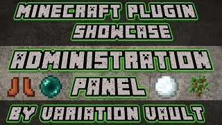 Minecraft Bukkit Plugin - Administration Panel - Admin GUI
