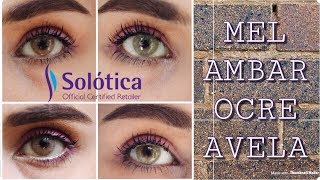 Solotica Hidrocor | Mel , Ambar , Ocre , Avela |  Doğal Renkli Lensler