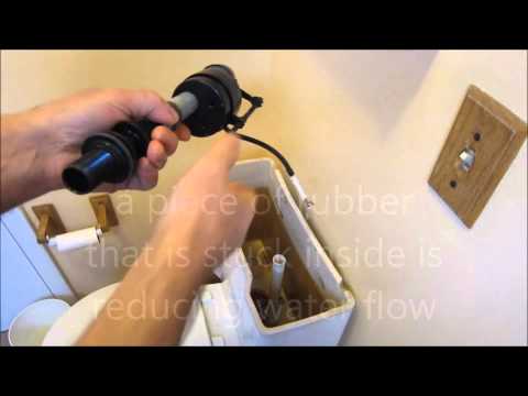 How to repair slow filling toilet How to repair slow filling toilet