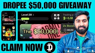 Dropee Airdrop $50,000 Free Giveaway | Dropee Airdrop Se Paise Kaise Kamaye