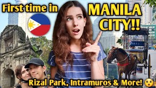 FIRST TIME IN MANILA CITY, PHILIPPINES! I Never Knew Manila Has THIS!! Intramuros & Rizal Park