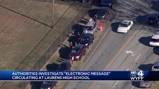 Lockdown lifted after deputies investigate 'electronic messages'