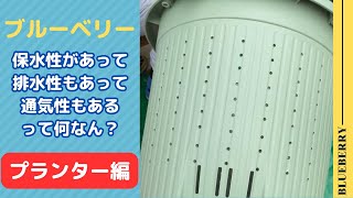 【ブルーベリー】保水性があって、排水性も大事で、通気性もある土って何なん？土だけじゃなくプランターでも排水性と通気性は改善できるんじゃないか？と素人菜園のメリットを活かして何でも挑戦してみる！