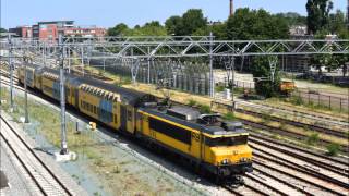 Treinen vanaf de Paleisbrug in `s Hertogenbosch