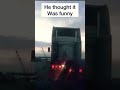 Stupid truck driver caught by a dashcam instantly #shorts