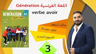 (Générationالصف الأول متوسط /(المنهج الجديد /  verbe avoir