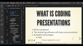 Coding Presentations using Reveal.JS