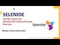 #6 - Handle JavaScript Alert/Confirmation/Prompt pop ups using Selenide