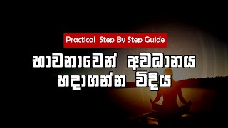 භාවනාවෙන් Focus හදන විදිය | Meditation Sinhala | Full Guide