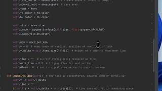 Code to simulate human typing area in PyGame with Python