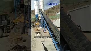 TRUSEEN's 90 cubic meters per hour concrete batching plant is an efficient and reliable machine