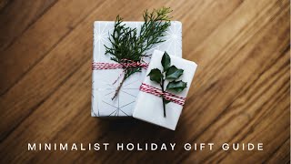 Holiday Gift Guide | Minimal & Sustainable Gift Ideas