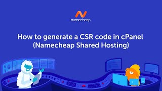 How to generate a CSR code in cPanel