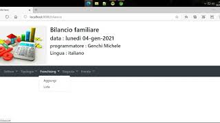 Springboot, hibernate, html5, javascript, jquery, bootstrap 4
