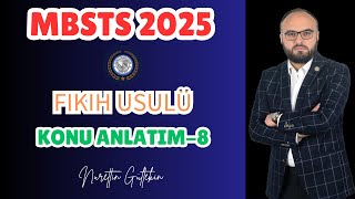 #mbsts2025 Fıkıh Usulü-8