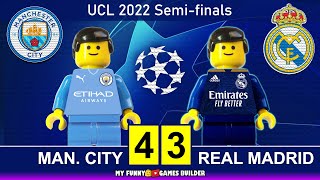 Manchester City vs Real Madrid 4−3 • Champions League 2022 • All Goals & Highlights Lego Football