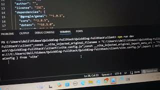 Module not found ~ nodemon app crushed error