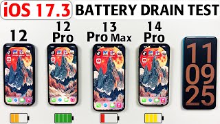 iPhone Battery Drain Test in 2024 - iPhone 12 vs 12 Pro vs 13 Pro Max vs 14 Pro Battery Test in 2024